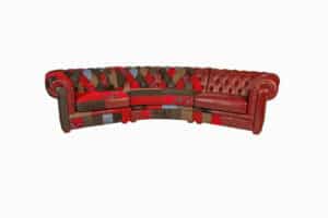 Curved Patchwork Sofa Bank