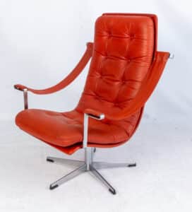 vintage Artifort relaxfauteuil, ontwerp Geoffrey Harcourt