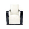 vintage fauteuil Ying, Hugues Chevalier 2 black white chair 1 1