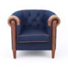 tubchair Livorno denim 2 blue_brown_chair