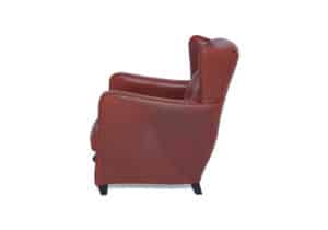 refurbished fauteuil Mol & Geurts donker bruin