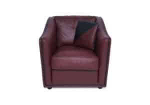 refurbished fauteuil Mol & Geurts rood