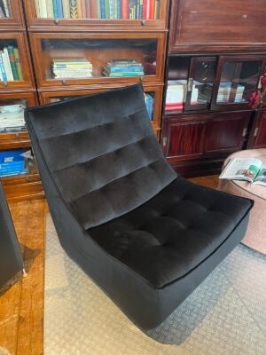 SHOWROOMAANBIEDING lazy chair Russel - Zwart Verkocht!