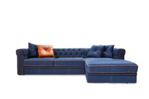 sofa Napels met chaise BLUE DENIM