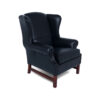 hunter wingchair leder saode black perugia E1865 2