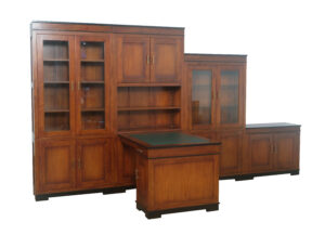 Art Deco kastenwand met werkplek