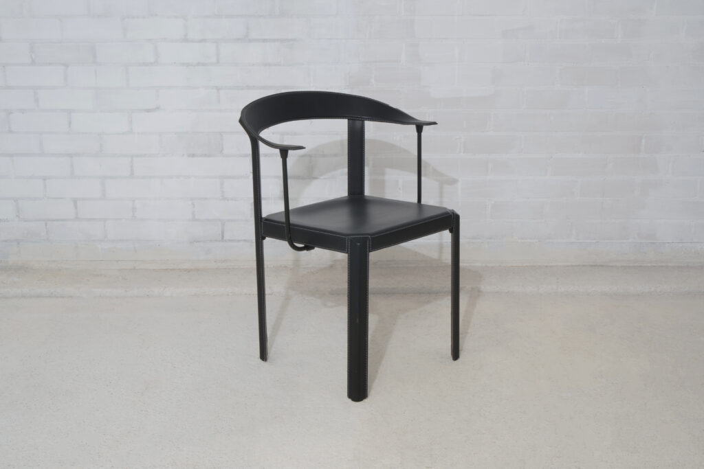 set van 6 vintage Fasem eetkamerstoelen