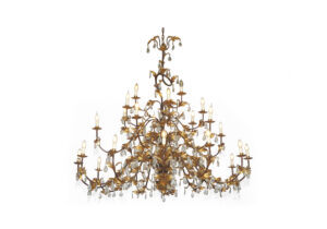 Kroonluchter goudzwart